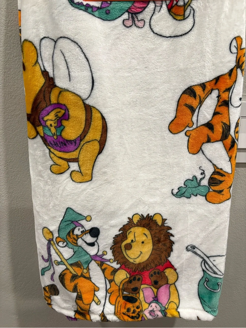 Winnie the Pooh Halloween Plush Blanket 50 x 70 New for 2026